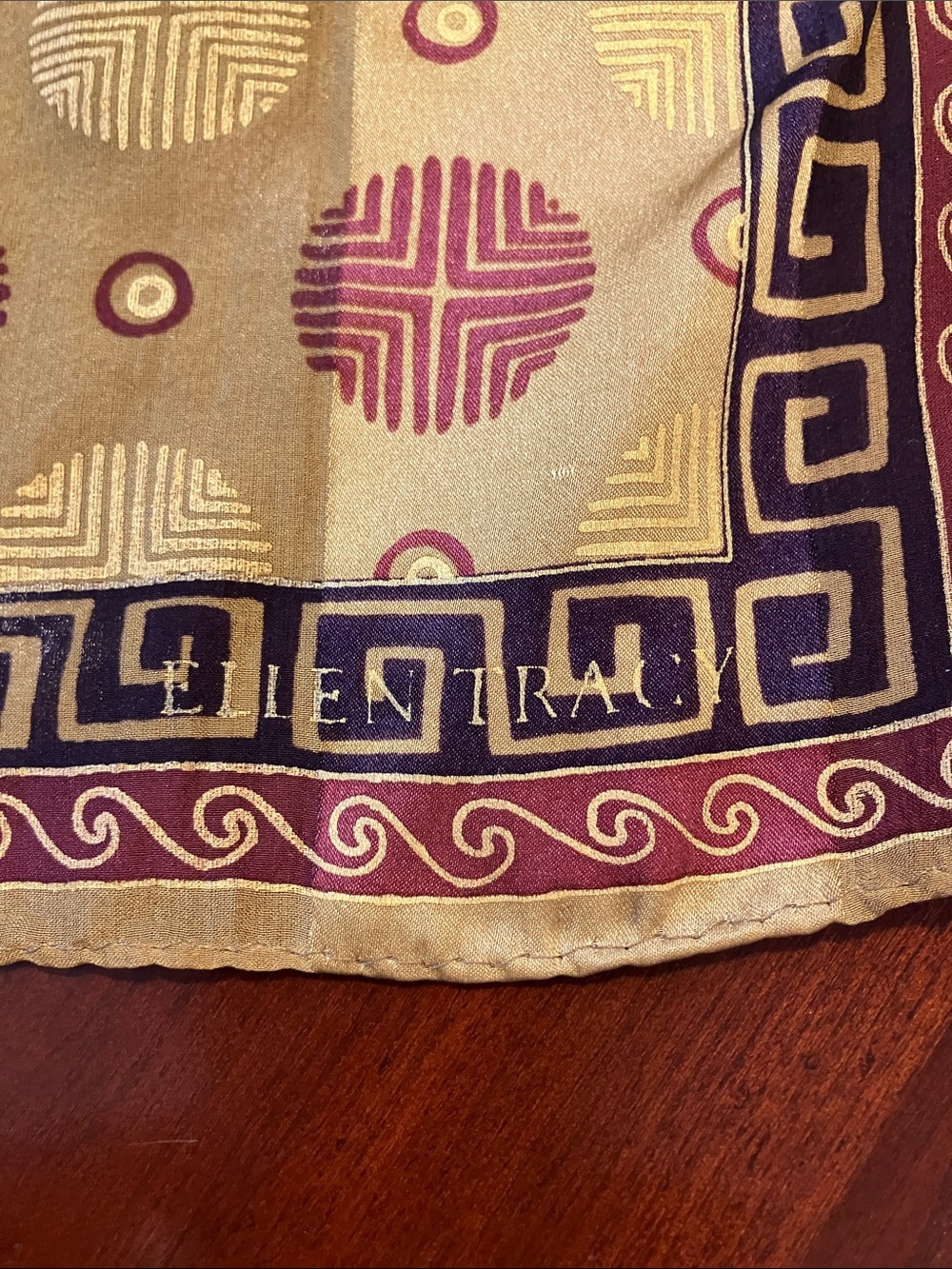 Vintage Ellen Tracy silk scarf